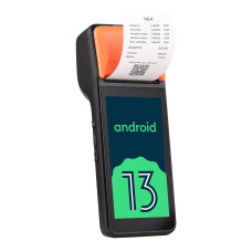 Мобільна каса “Afina” 2-в-1: POS-термінал на Android 13 + принтер чеків. Робота на акумуляторі до 12 годин